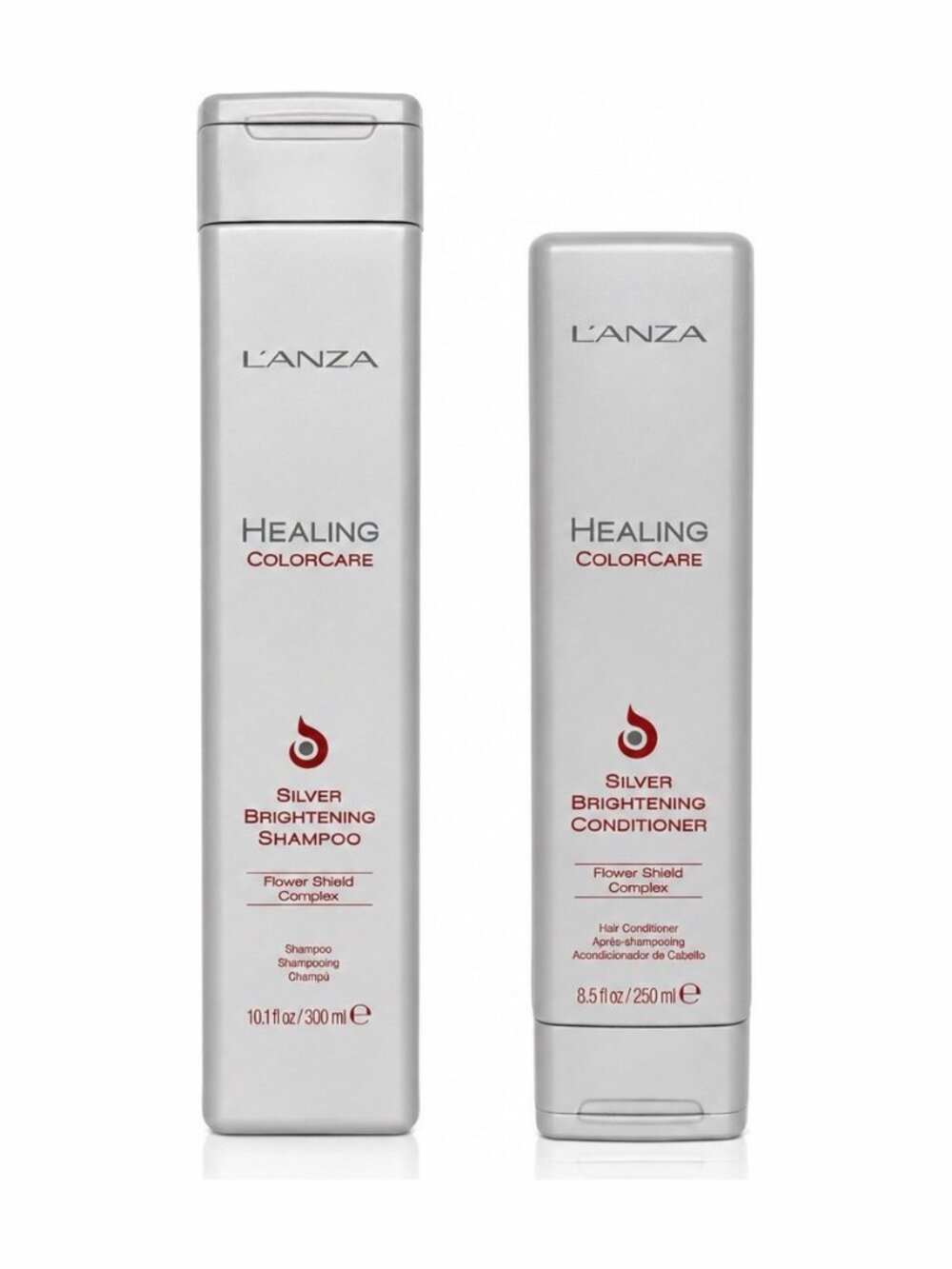 L’ANZA Silver Brightening Shampoo 300ml & Conditioner 250ml Duo ColorCare